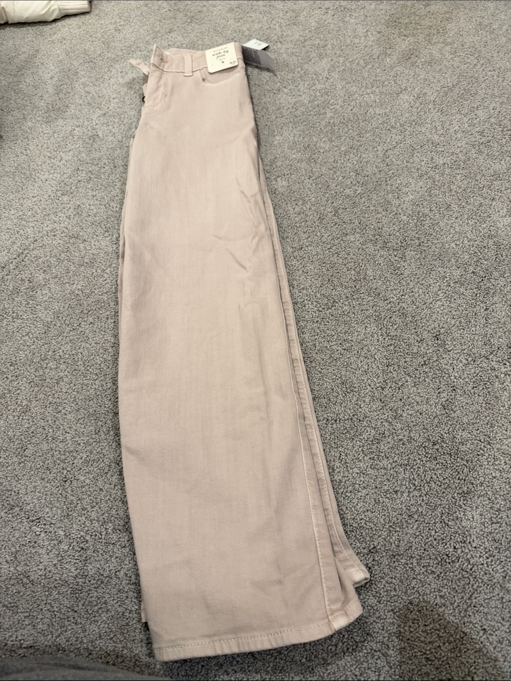 abercrombie kids Light Blush Straight Leg Jeans